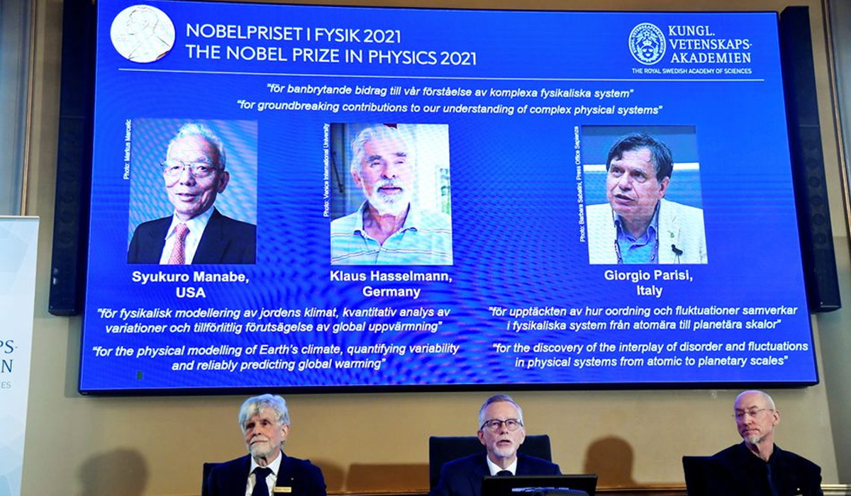 Nobel physics prize goes to trio who studied complex systems such as climate